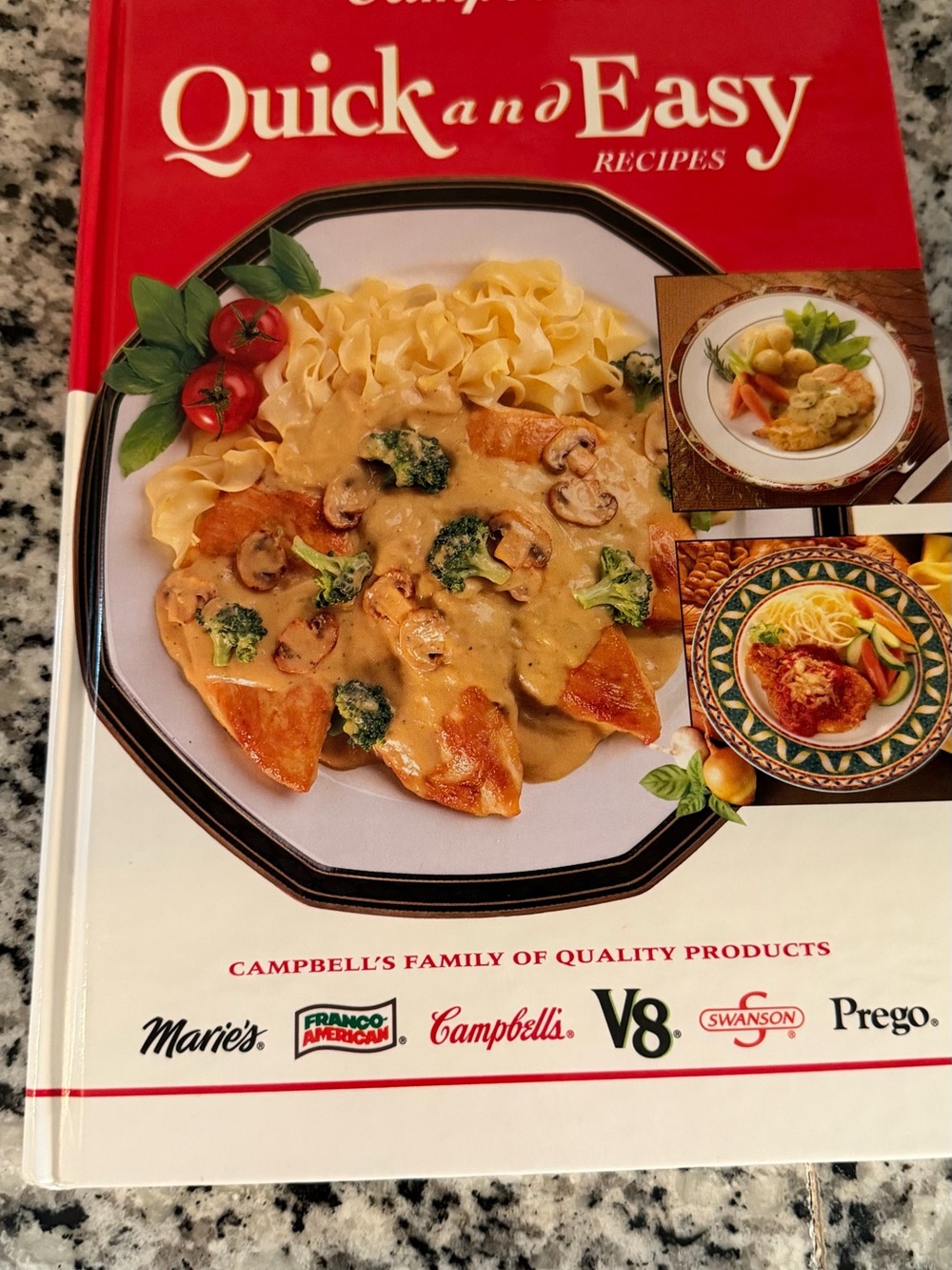 Vintage Campbell’s Quick and Easy Recipes Hardcover Cookbook 1993